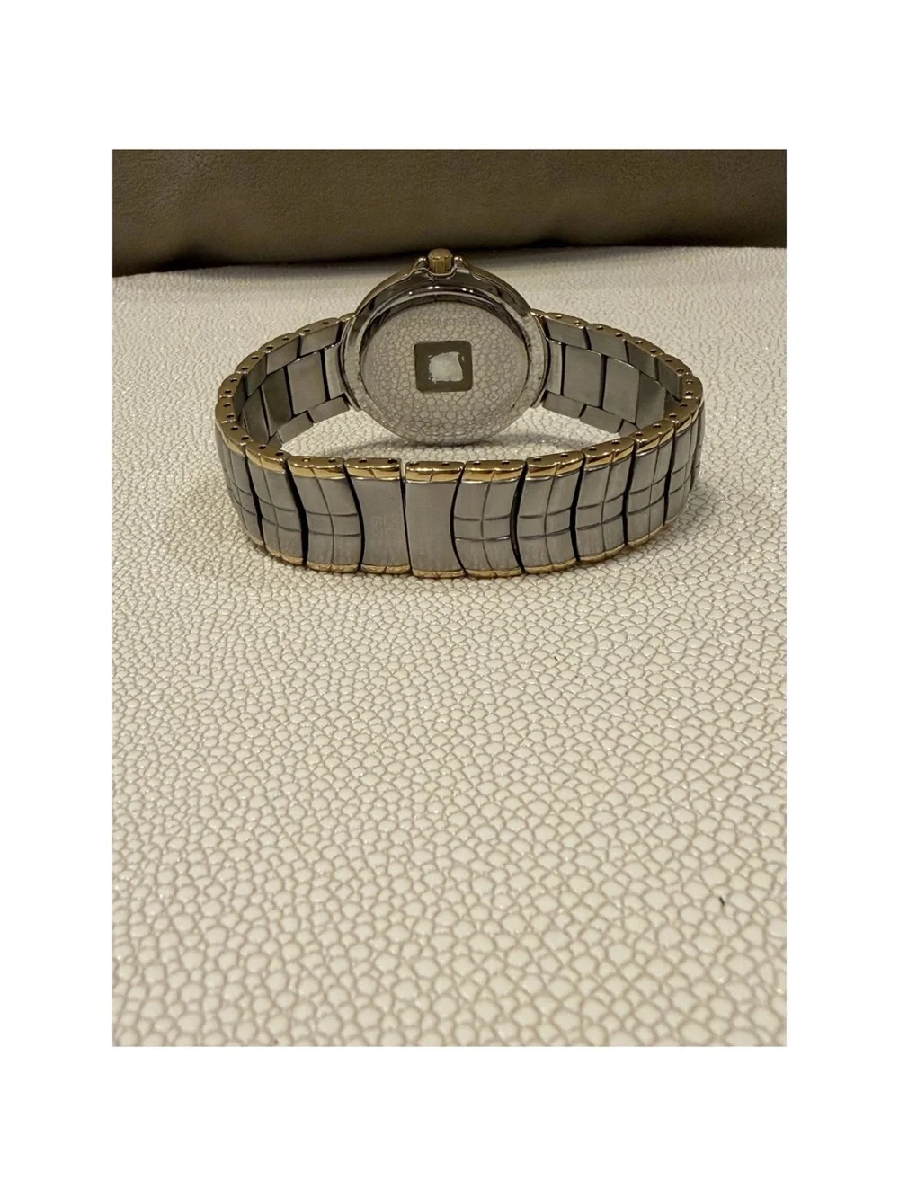 Vintage Givenchy Silver and Gold Men's Round Dial Watch
